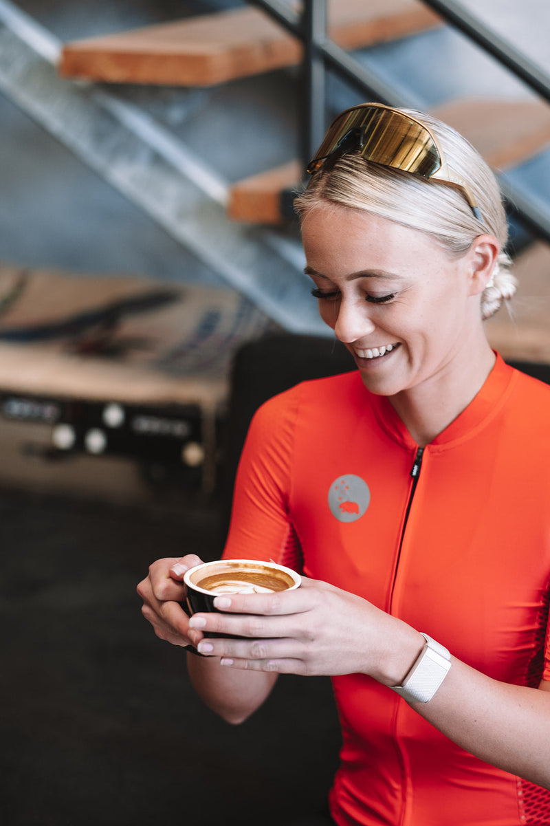 women's LUCEO hex racer cycling jersey - flame