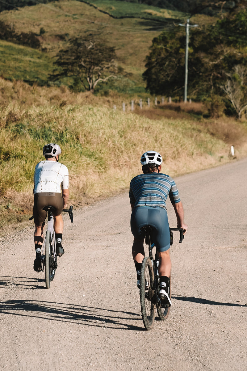 men's ROAM premium cycling jersey - alt stripe blue