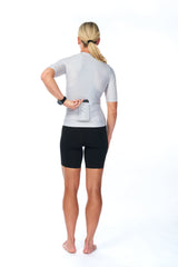 women's LUCEO hex racer cycling jersey - silver