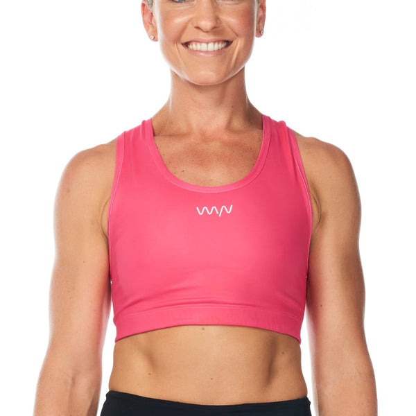 racergirl racerback sports bra - raspberry – WYN republic