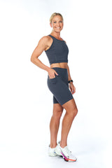 WYN by MALO little bit longer shorts 2.0 7" - dusky grey