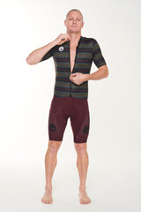 men's ROAM premium cycling jersey - alt stripe black