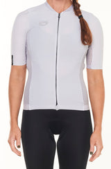 women's LUCEO hex racer cycling jersey - silver