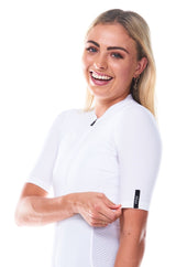 women's LUCEO hex racer cycling jersey - white
