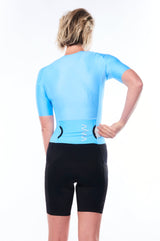 women's hi velocity X triathlon suit - sky blue