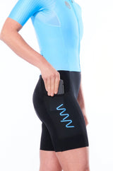 women's hi velocity X triathlon suit - sky blue