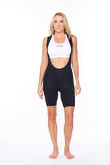 women's LTD velocity 2.0 cycling bib shorts - matte black