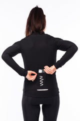 Women's Italian Thermal Cycling Jacket - Black