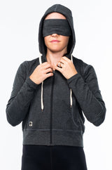WYN by MALO women's ultimate travel hoodie - slate heather