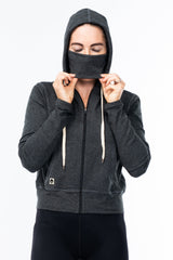 WYN by MALO women's ultimate travel hoodie - slate heather