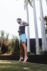 WYN by MALO noosa 2.0 run short (7")- mist
