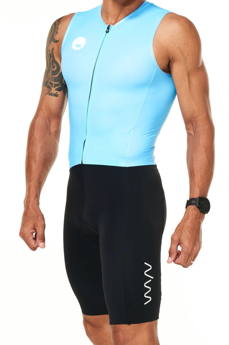 men's tri classics sleeveless suit  - sky blue