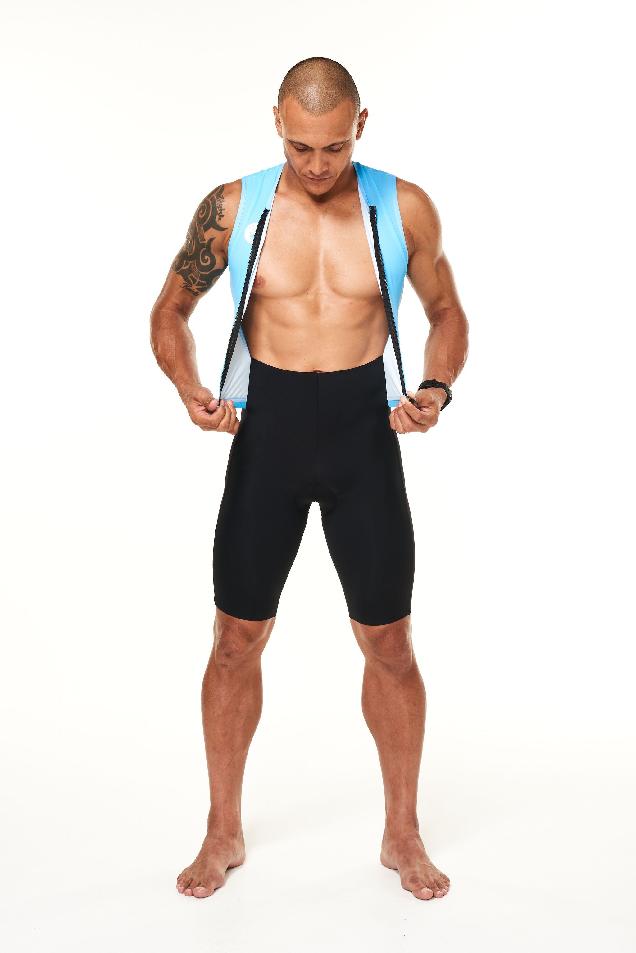 Men's Velocity Sleeveless Tri Suit - Sky Blue