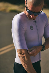 men's hi velocity X triathlon suit - silver