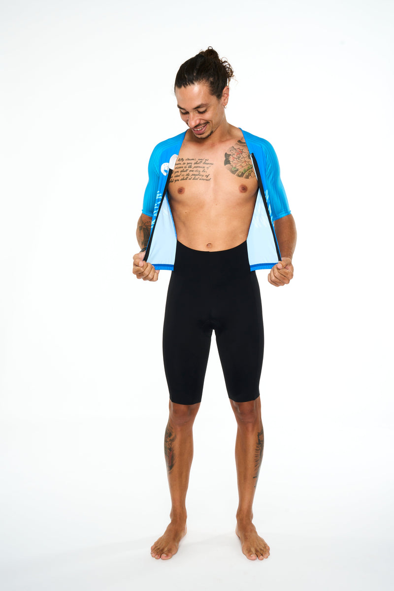 men's volt hi velocity triathlon suit - electric blue