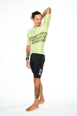 men's volt hi velocity cycling jersey - lime