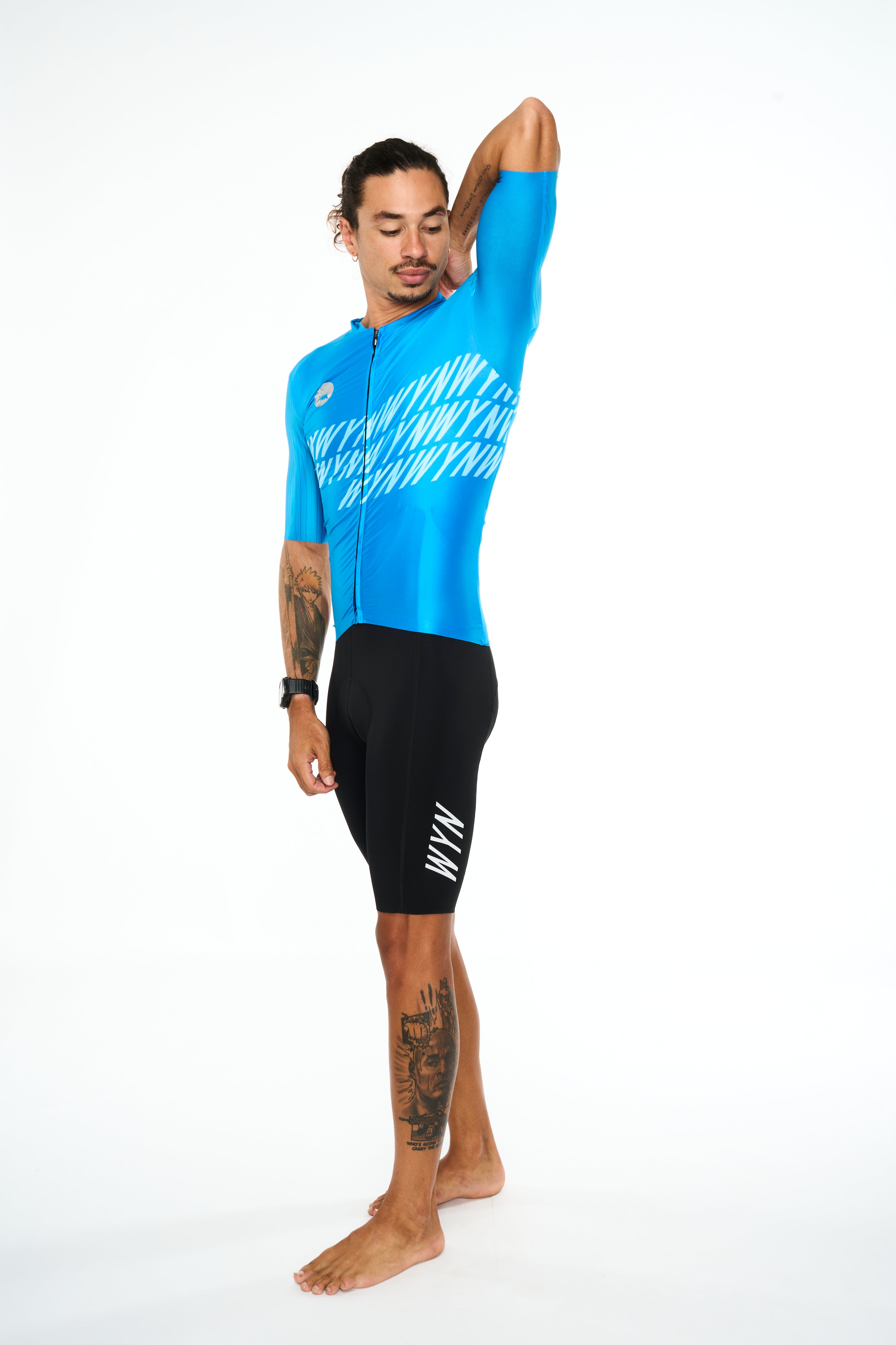 men's volt hi velocity cycling jersey - electric blue