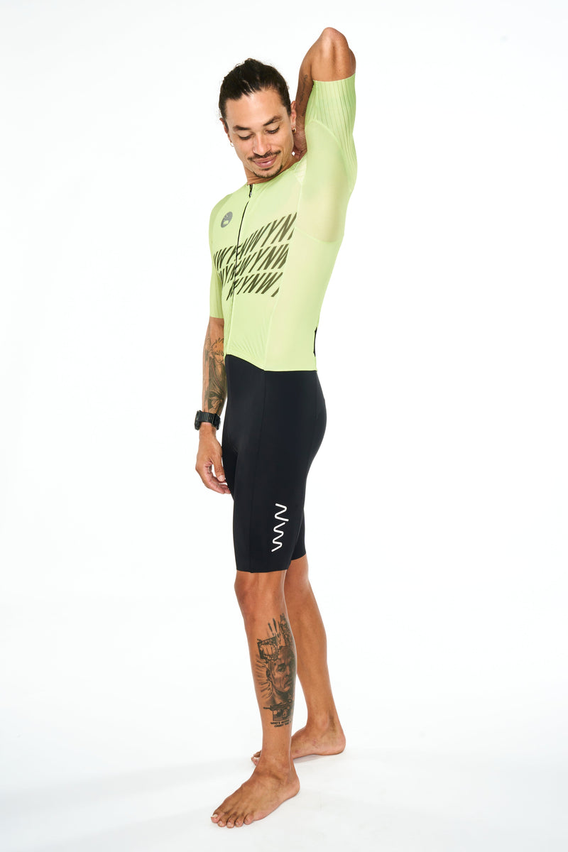 men's volt hi velocity triathlon suit - lime